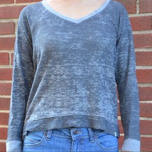 Abercrombie and Fitch S Gray cropped sweater